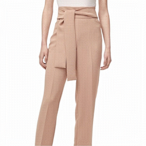 ARITZIA Wilfred Geneva Tie Front Pants Tan 00